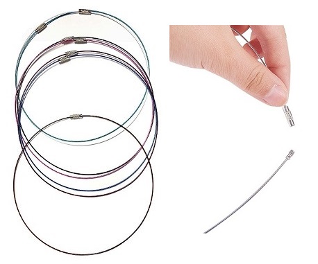 Thin Cable Wire Choker Necklace