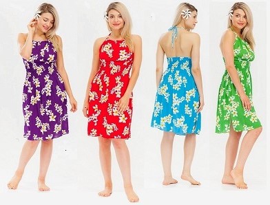 Floral  Halter Top Beach DRESS