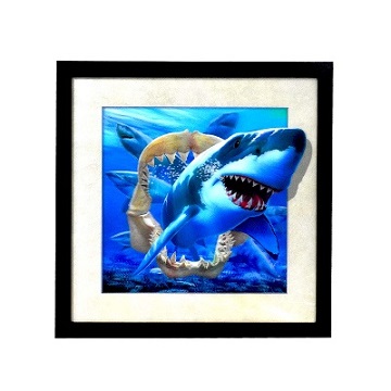 3D Shark Attack Wall Art Dcor