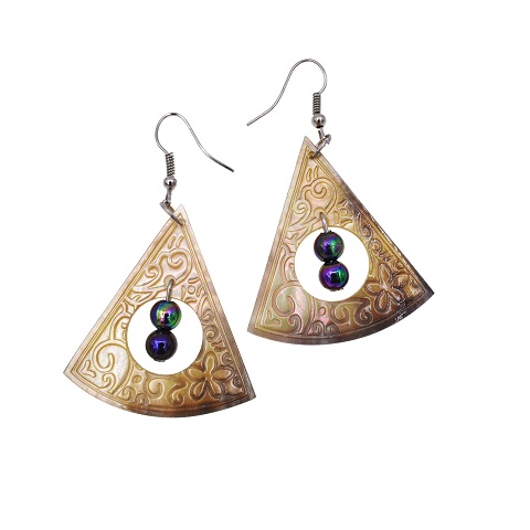 Triangle MOP Shell Earrings