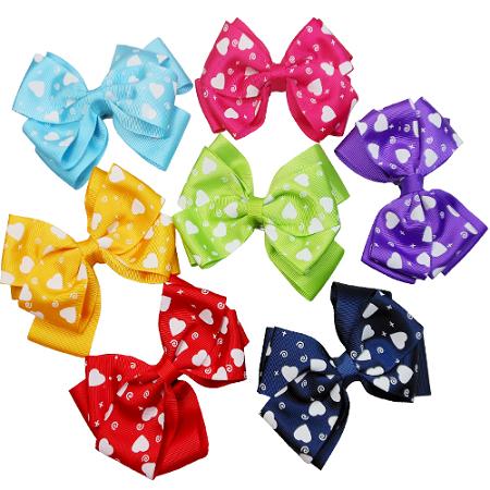 HAIR BOW - Hearts