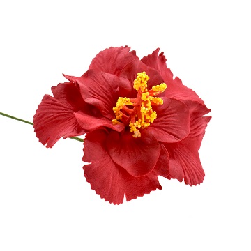 Double Hibiscus FLOWER With Hair Stick