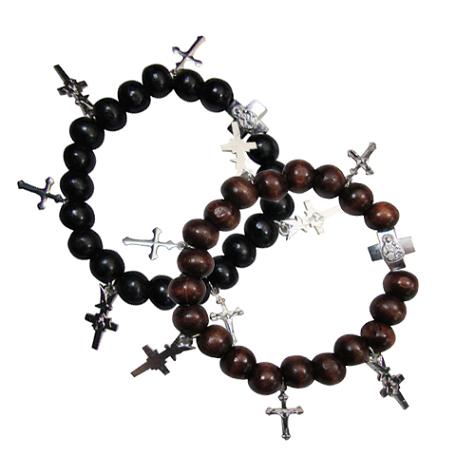 Wood Rosary BRACELET