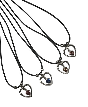 Double Heart PENDANT Necklace