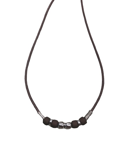 Dark BROWN Wax Cord Necklace (No Pendant)