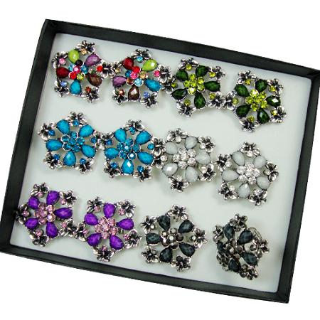 Flower Rhinestone RINGS