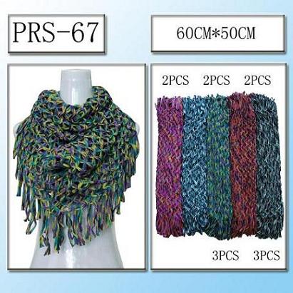Loose Knitted SCARF With Fringe