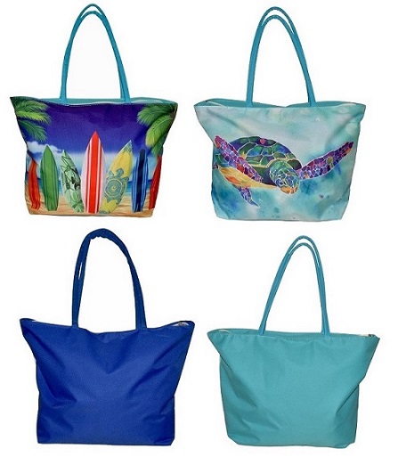 Tropical Motif BEACH BAGs