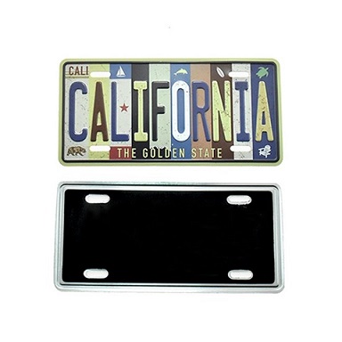 Multicolor '' California '' LICENSE PLATE Fridge Magnet