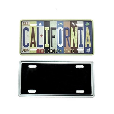 Multicolor '' California '' License Plate Fridge Magnet