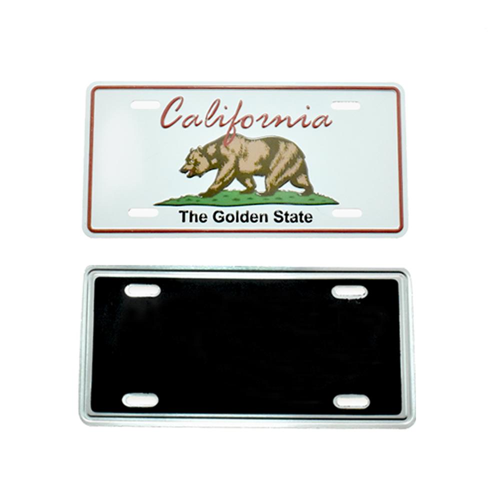 California Bear FLAG License Plate Fridge Magnet
