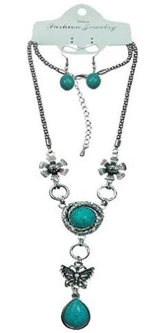 Turquoise Necklace & EARRING Set