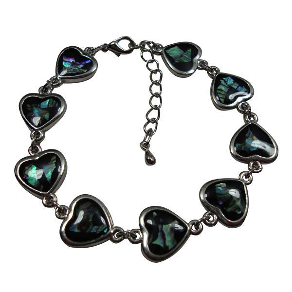 Heart Paua Shell Bracelet/ANKLET