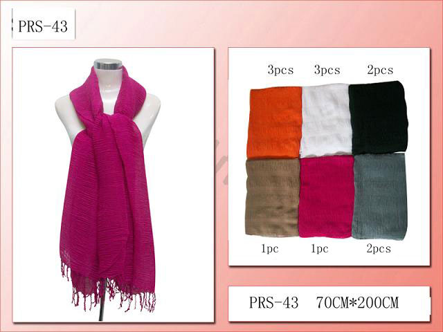Textured Solid Colors Fashion Summer SCARF