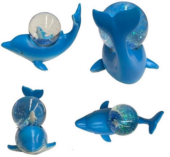 Resin Dolphin Snow Globe