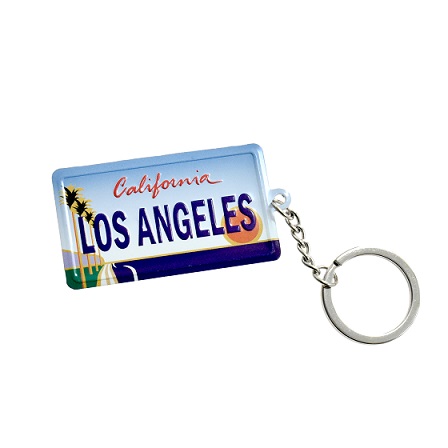 ''Los Angeles'' California Beach LICENSE PLATE Key Chains