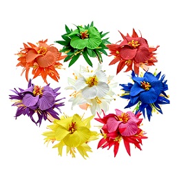 Hibiscus Flower HAIR CLIPs