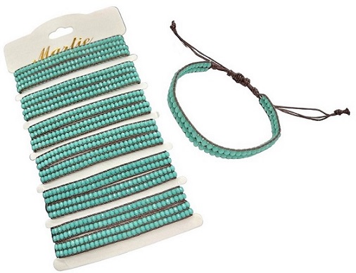 Double Line Turquoise Stone Bracelet