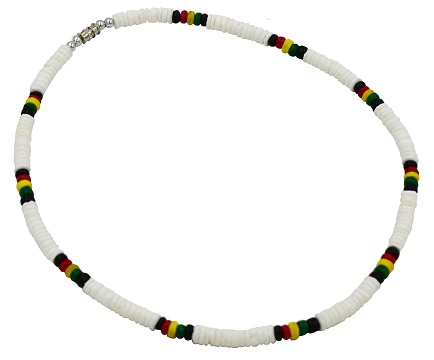 Rasta Coco Shell NECKLACE