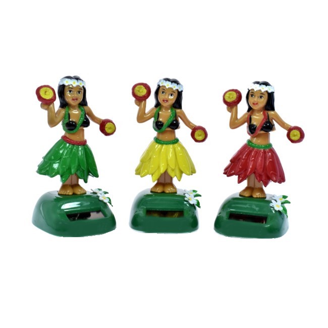 SOLAR Powered Dancing  Hula Girl With 'ULI'ULI