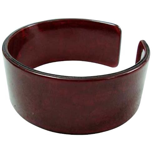 Red Color Faux Turtle Shell BANGLE