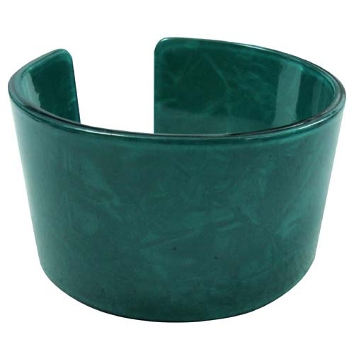 Green Faux Turtle Shell BANGLE