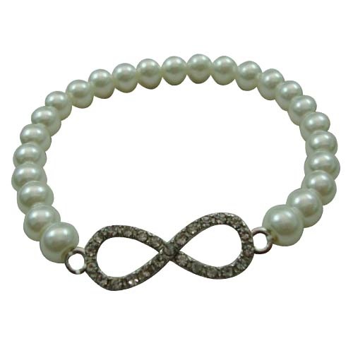 Infinity With Pearl Bracelet