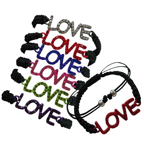 ''LOVE'' Crystal Bracelet