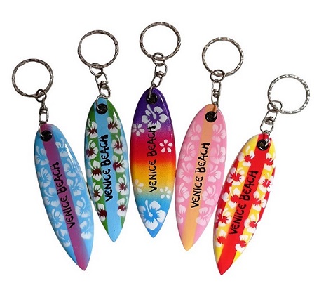 Hibiscus FLOWER Surf ''Venice Beach'' Key Chains