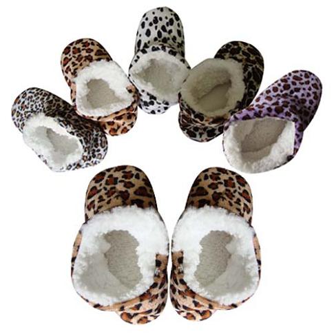 Leopard Print Booties SLIPPER