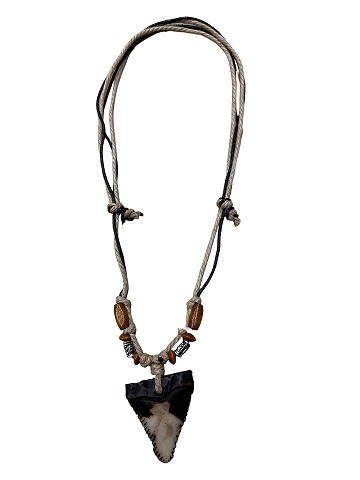 RESIN Shark's tooth  Pendant With Cord Necklace