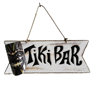 Wooden Tiki BAR Decor