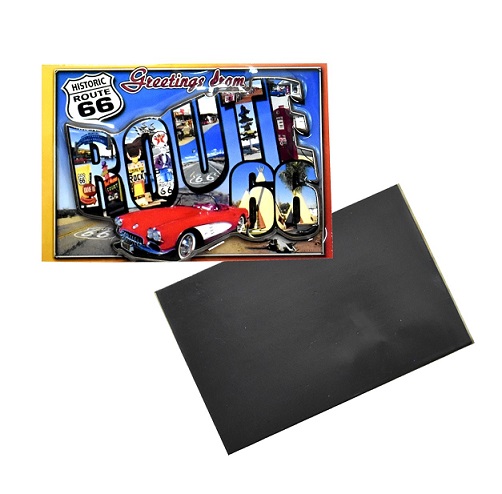 Classic 3D ROUTE 66 Fridge Magnet