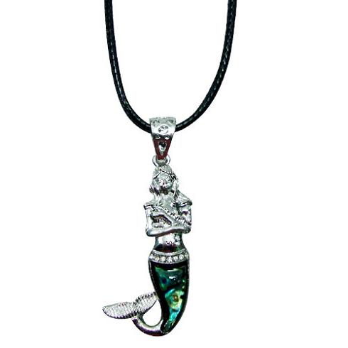 Mermaid Paua Shell PENDANT Necklace