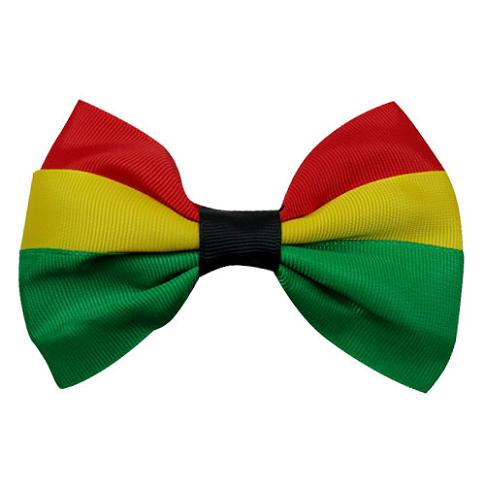 Rasta Bow HAIR CLIP