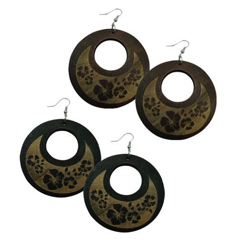 Flower WOODen Earrings