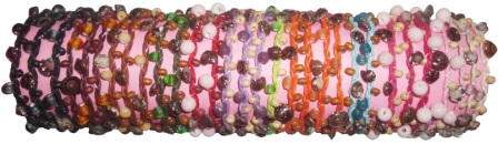 Shell&GLASS  With WaX Cord Bracelet