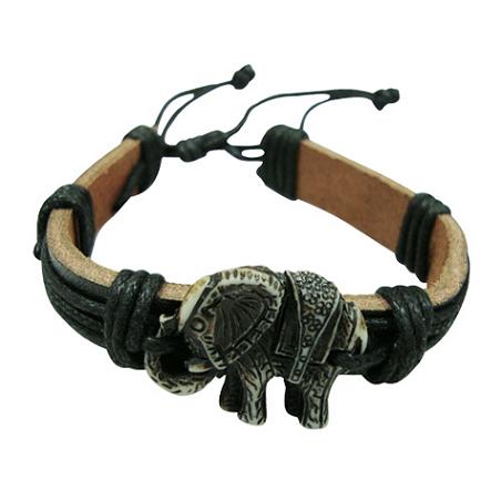 RESIN Elephant Leather Bracelets