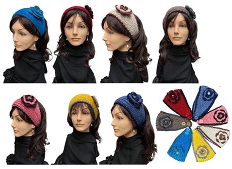Ear Warmer Head Bands With Flower