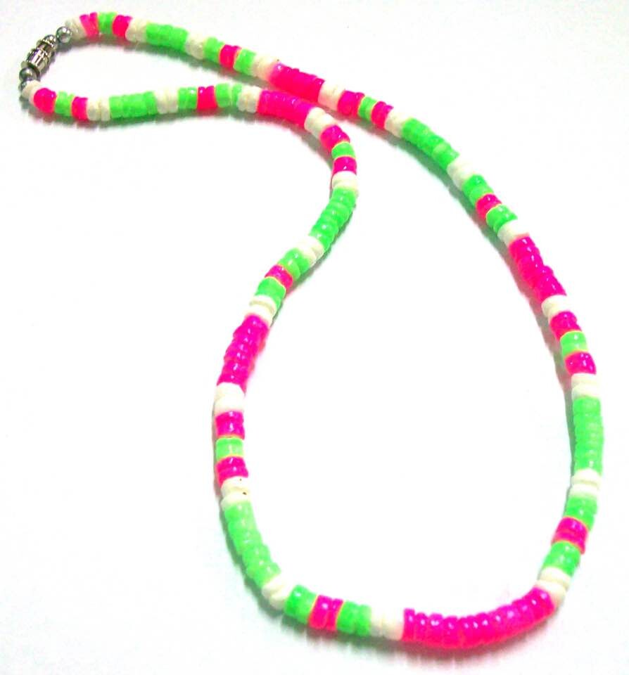 Neon Clam Shell  NECKLACE