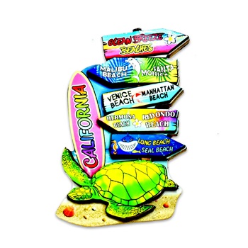 Turtle CALIFORNIA Surfboard Magnet