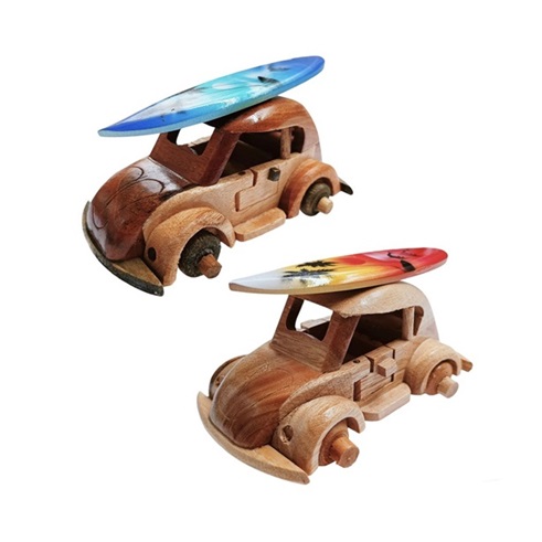 Wooden CAR With Surf Board