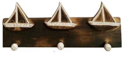 Wooden COAT Hanger (Sail Boat)