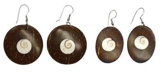Coconut With Shell EARRINGS