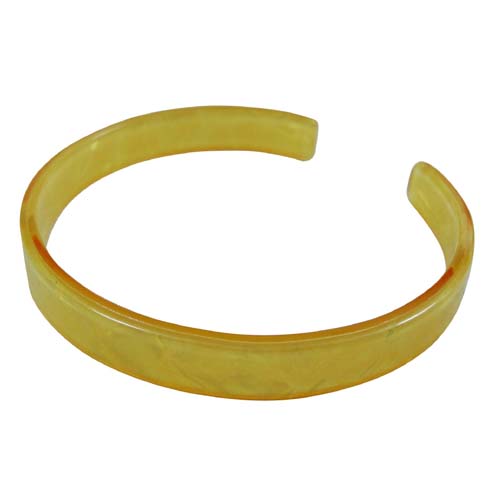 Yellow Faux Turtle Shell BANGLE