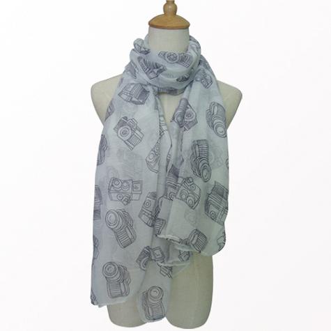 Camera Print Summer SCARF