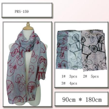 Bicycle Motif Summer SCARF