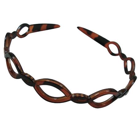 BROWN Faux Turtle Shell Head Band