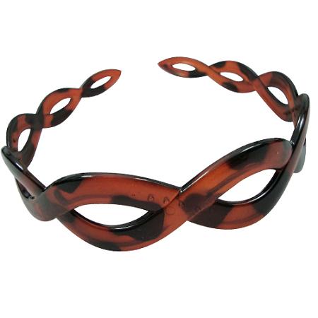 BROWN Faux Turtle Shell Head Band