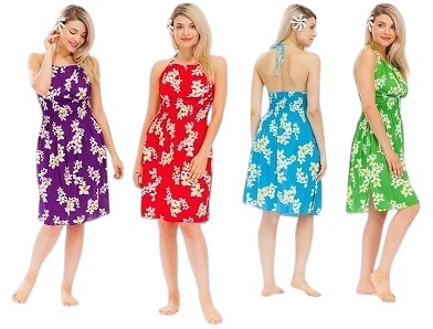 Floral  Halter TOP Beach Dress